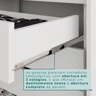 Guarda Roupa Casal 6 Portas 4 Gavetas Uberaba 100% Mdf Branco