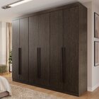 Guarda Roupa Casal 6 Portas 4 Gavetas Uberaba 100% Mdf New Ca