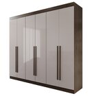 Guarda Roupa Casal 6 Portas 4 Gavetas Uberaba 100% Mdf New Ca