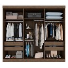 Guarda Roupa Casal 6 Portas 4 Gavetas Uberaba 100% Mdf New Ca