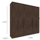 Guarda Roupa Casal 6 Portas 4 Gavetas Veneza Tcil