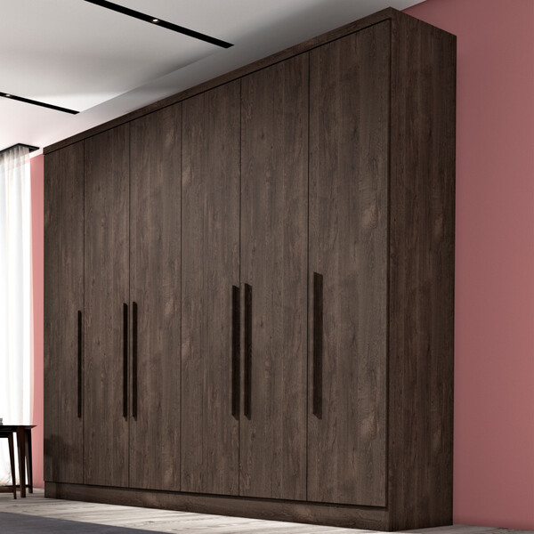 Guarda Roupa Casal 6 Portas 4 Gavetas Veneza Tcil