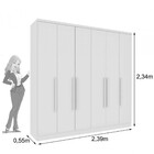 Guarda Roupa Casal 6 Portas 4 Gavetas Veneza Tcil