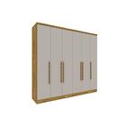 Guarda Roupa Casal 6 Portas 4 Gavetas Veneza Tcil