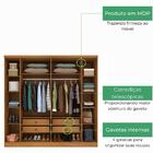 Guarda Roupa Casal 6 Portas 4 Gavetas Veneza Tcil Cinamomo
