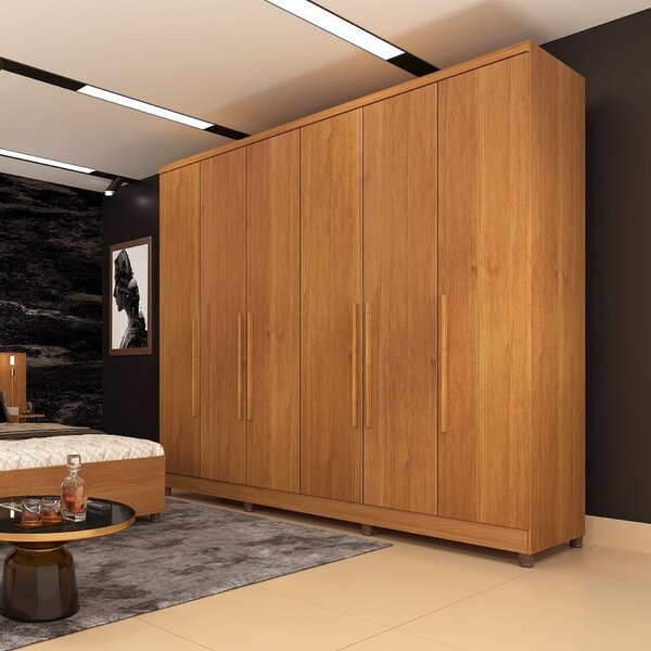 Guarda Roupa Casal 6 Portas 4 Gavetas Veneza Tcil Móveis  Cin