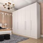 Guarda Roupa Casal 6 Portas 4 Gavetas Veneza Tcil Neve