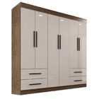 Guarda-roupa Casal 6 Portas 4 Gavetas Verona Premium