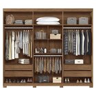 Guarda Roupa Casal 6 Portas 4 Gavetas Versalhes Com Pés Santo