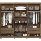 Guarda Roupa Casal 6 Portas 4 Gavetas Versalhes Gold Com Espe