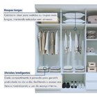 Guarda-roupa Casal 6 Portas 4 Gavetas Zeus Branco
