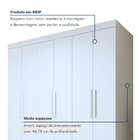 Guarda-roupa Casal 6 Portas 4 Gavetas Zeus Branco