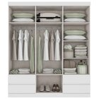 Guarda Roupa Casal 6 Portas 4 Gavetas Zeus Plus Lopas