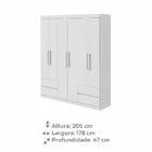 Guarda Roupa Casal 6 Portas 4 Gavetas Zeus Plus Lopas
