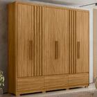 Guarda Roupa Casal 6 Portas 5 Gav 0330 Moval