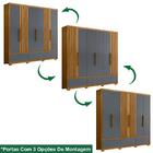 Guarda Roupa Casal 6 Portas 5 Gav 0330 Moval