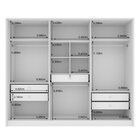 Guarda Roupa Casal 6 Portas 5 Gavetas 275cm Ariel Yescasa  Ne