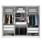 Guarda Roupa Casal 6 Portas 5 Gavetas 275cm Ariel Yescasa  Ne