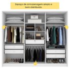 Guarda Roupa Casal 6 Portas 5 Gavetas 275cm Ariel Yescasa  Ne