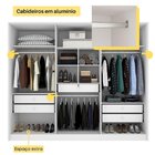 Guarda Roupa Casal 6 Portas 5 Gavetas 275cm Ariel Yescasa  Ne