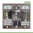 Guarda-roupa Casal 6 Portas 5 Gavetas Aries Imbuia Naturale