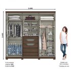 Guarda Roupa Casal 6 Portas 5 Gavetas Arizona Espresso Móveis