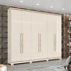 Guarda Roupa Casal 6 Portas 5 Gavetas Arizona Espresso Móveis