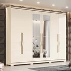 Guarda-roupa Casal 6 Portas 5 Gavetas Com Espelho Titanium Of