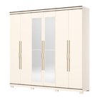 Guarda-roupa Casal 6 Portas 5 Gavetas Com Espelho Titanium Of