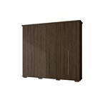 Guarda Roupa Casal 6 Portas 5 Gavetas Everest Max Nogueira