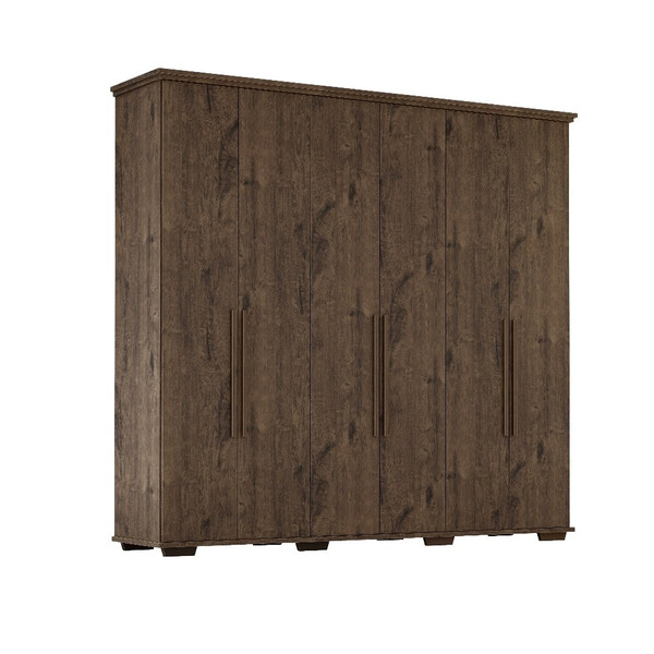 Guarda Roupa Casal 6 Portas 5 Gavetas Everest Max Zanzini | Leroy