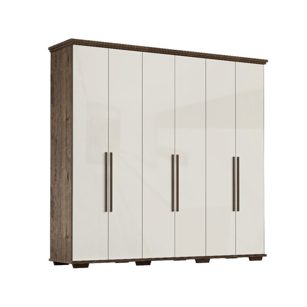 Guarda Roupa Casal 6 Portas 5 Gavetas Everest Max Zanzini | Leroy