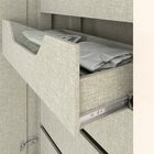 Guarda Roupa Casal 6 Portas 5 Gavetas Titano  Off White/casta