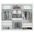 Guarda-roupa Casal 6 Portas 5 Gavetas Únique Branco