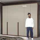 Guarda-roupa Casal 6 Portas 5 Gavetas Únique Imbuia Naturale/