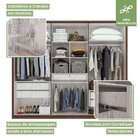 Guarda-roupa Casal 6 Portas 5 Gavetas Únique Imbuia Naturale/