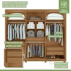 Guarda Roupa Casal 6 Portas 5 Gavetas Únique Móveis Lopas Amê