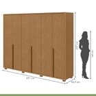 Guarda Roupa Casal 6 Portas 5 Gavetas Únique Móveis Lopas Amê
