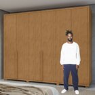Guarda Roupa Casal 6 Portas 5 Gavetas Únique Móveis Lopas Amê