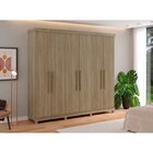 Guarda Roupa Casal 6 Portas 5 Gavetas Valencia Móveis Fazzio