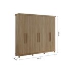 Guarda Roupa Casal 6 Portas 5 Gavetas Valencia Móveis Fazzio