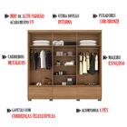 Guarda Roupa Casal 6 Portas 63330K Himalaia Amendola Marsala