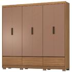 Guarda Roupa Casal 6 Portas 63330K Himalaia Amendola Marsala