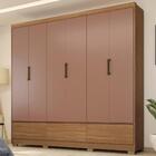 Guarda Roupa Casal 6 Portas 63330K Himalaia Amendola Marsala
