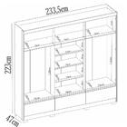 Guarda Roupa Casal 6 Portas 63330K Himalaia Amendola Off Whit