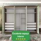 Guarda Roupa Casal 6 Portas 6 Gavetas 100% Mdf Fênix Sallêto