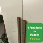Guarda Roupa Casal 6 Portas 6 Gavetas 100% Mdf Fênix Sallêto