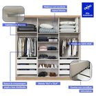 Guarda-roupa Casal 6 Portas 6 Gavetas 100% Mdf Lisboa Inovata