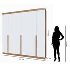 Guarda-roupa Casal 6 Portas 6 Gavetas 100% Mdf Lisboa Inovata