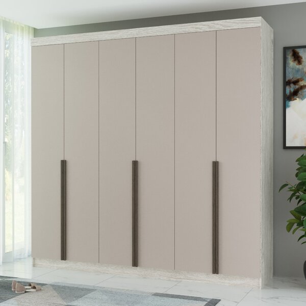 Guarda-roupa Casal 6 Portas 6 Gavetas 100% Mdf Lisboa Teka/connect